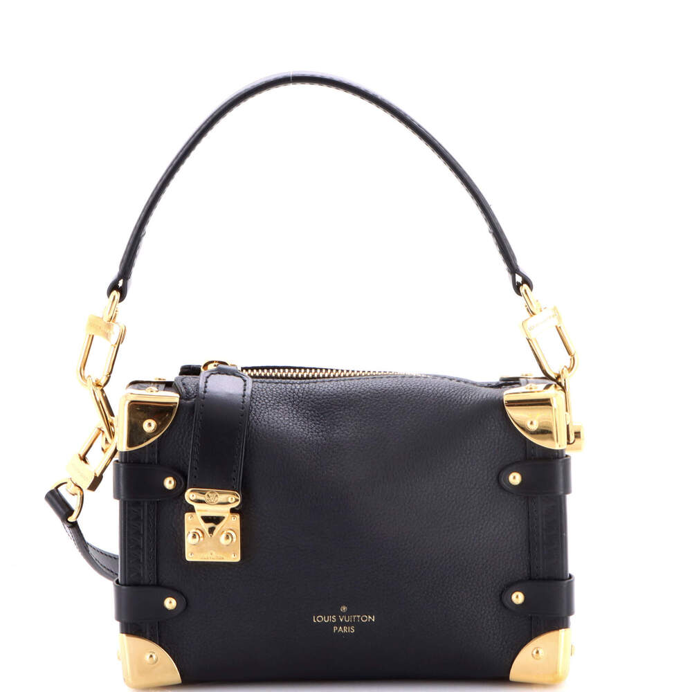 Louis Vuitton PM Side Trunk Handbag Taurillon Leather